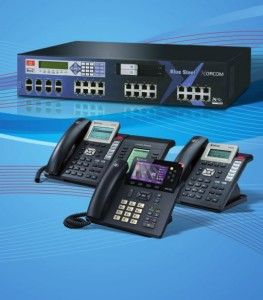 Xorcom IP-PBX with XP series IP phones provides an end-to-end solution for corporate communications.