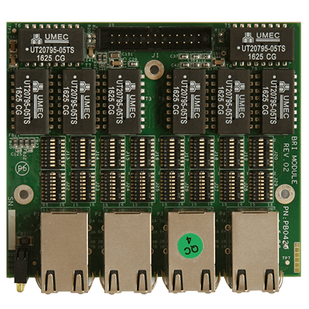 BRI (Basic Rate Interface) ISDN Telephony Interface Module