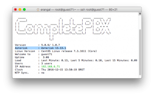 Terminal view update Asterisk 13.13.1