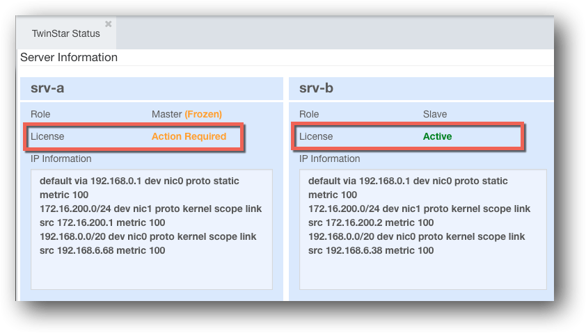 PBX Redundancy License Status