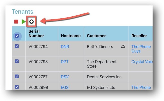 Multi-Tenant PBX – MT Manager Software Update 1.0.18