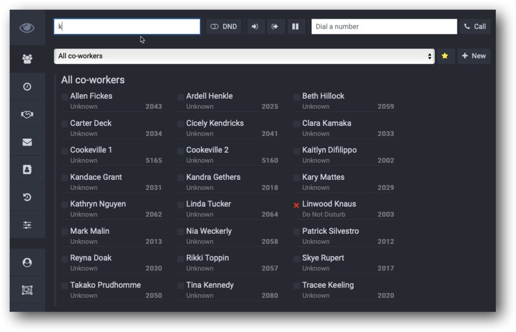 Supervision PBX Switchboard in CompletePBX