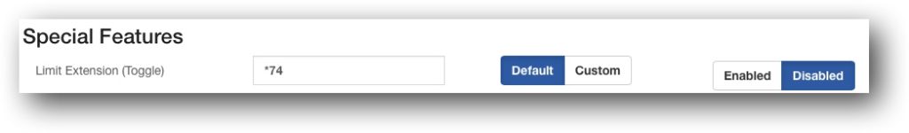 Limit Extension Feature in PBX