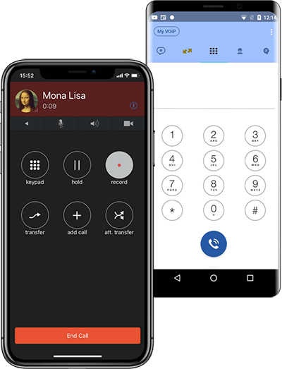 Softphone app for PBX