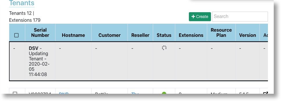 Updating a PBX Tenant in MT Manager Multi Tenant PBX