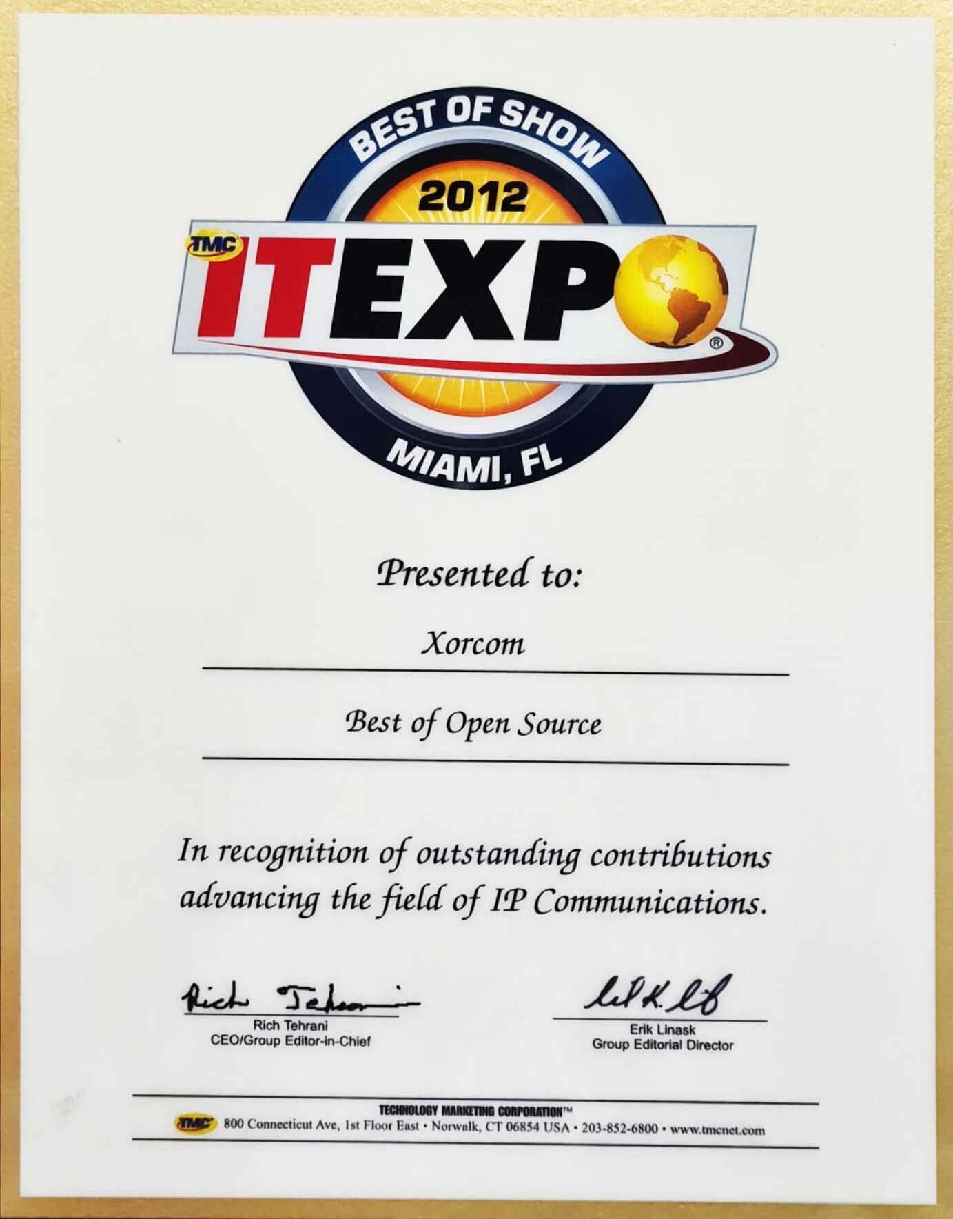 Business Telephony Award Business Telephony Award