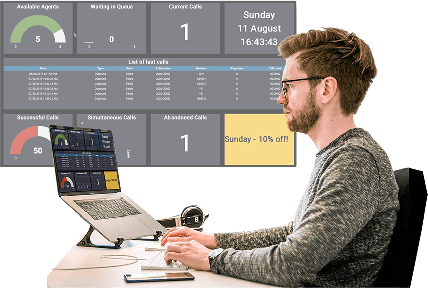 Softphone mobile app for PBX