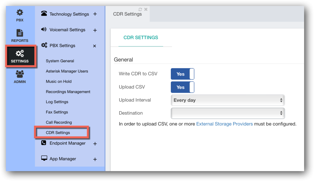 CDR Upload Module