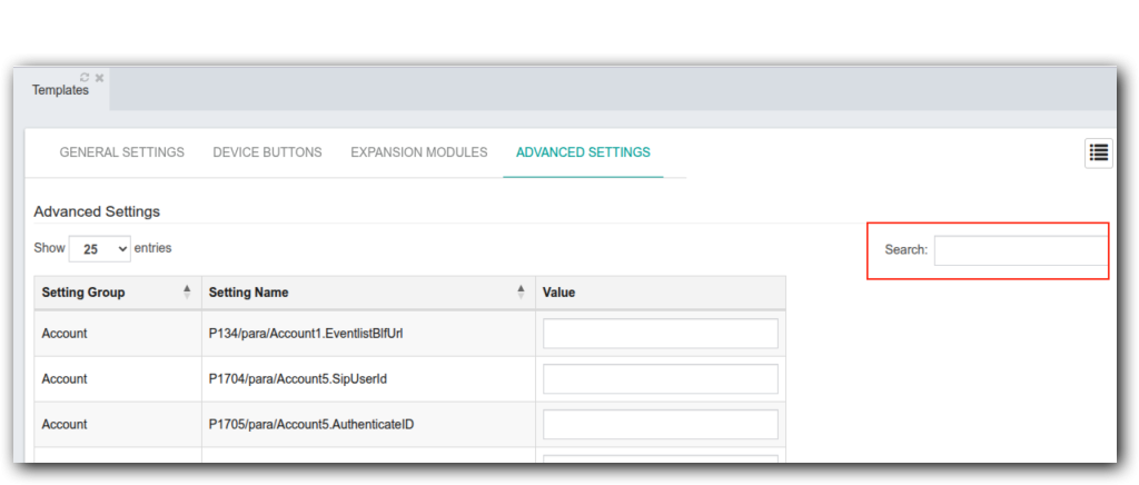 New IP Phone Provisioning Advanced GUI